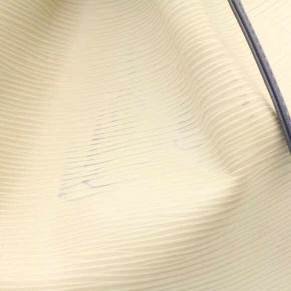 LOUIS VUITTON Epi Petit Noe Bicolor Shoulder Bag White Navy M40881 LV Auth 23256 - Picture 6 of 14